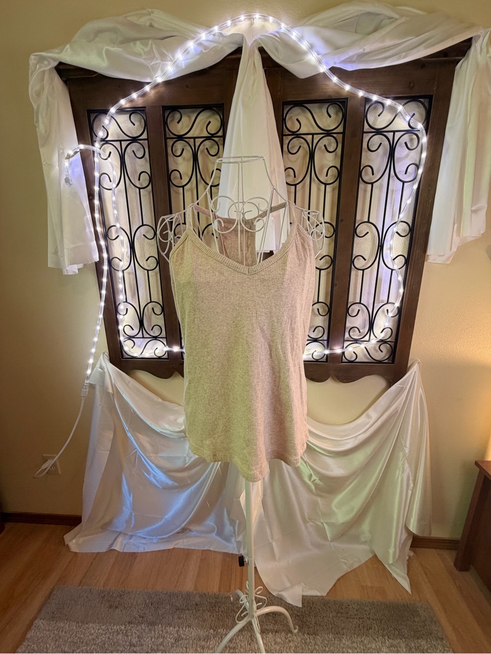 Maurices Tan V-Neck Ribbed Camisole